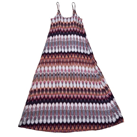 Nicole Miller New York Women Size XS Maxi Dress Flowy Watercolor Boho Dress NWT - Picture 4 of 9